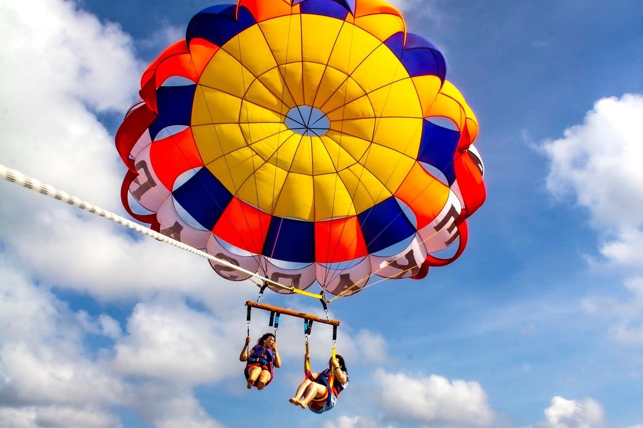 The Thrill of Parasailing in Budva becici budva parasailing 1